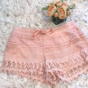 PINK CLOUD LACEY SUMMER SHORTS NEVER WORN